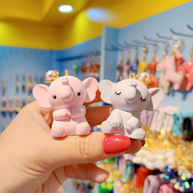 Wholesale Resin Crown Dumbo Keychain